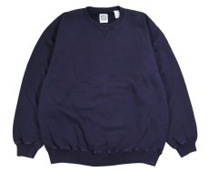 画像1: Used Gap Blank Sweat Shirt Navy (1)