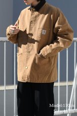 画像7: Used Carhartt Michigan Chore Coat Brown made in USA (7)