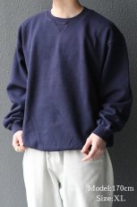 画像5: Used Gap Blank Sweat Shirt Navy (5)