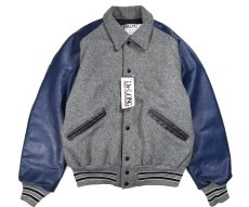 画像1: Deadstock DeLong Melton/Leather Varsity Jacket made in USA (1)