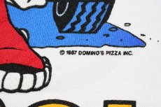 画像6: Used Raglan Sleeve Print Sweat Shirt "Domino's Pizza, Avoid The Noid" made in USA (6)