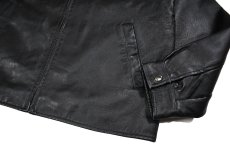 画像3: Used St John's Bay Leather Jacket Black (3)