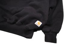 画像3: Used Carhartt Thermal Lined Crew Neck Sweat Shirt Black (3)