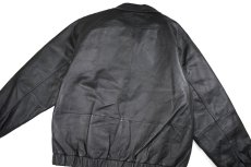 画像6: Deadstock St John's Bay Leather Jacket Black (6)