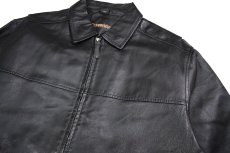 画像2: Used St John's Bay Leather Jacket Black (2)