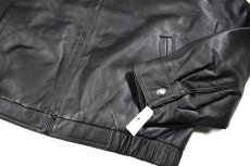 画像3: Deadstock St John's Bay Leather Jacket Black (3)