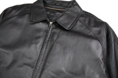 画像2: Used St John's Bay Leather Jacket Black (2)