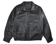 画像1: Used St John's Bay Leather Jacket Black (1)