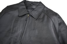 画像2: Used St John's Bay Leather Jacket Black (2)