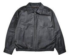 画像1: Used St John's Bay Leather Jacket Black (1)