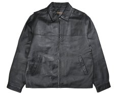 画像1: Used St John's Bay Leather Jacket Black (1)