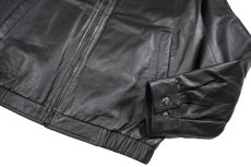 画像3: Used St John's Bay Leather Jacket Black (3)