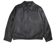 画像1: Used St John's Bay Leather Jacket Black (1)