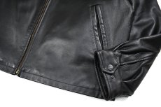 画像3: Used St John's Bay Leather Jacket Black (3)