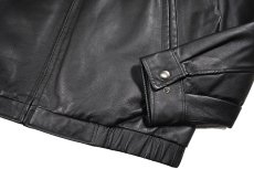 画像3: Used St John's Bay Leather Jacket Black (3)