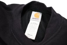 画像4: Used Carhartt Thermal Lined Crew Neck Sweat Shirt Black (4)