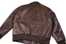 画像7: Used Roundtree&Yorke A-2 Flight Lamb Leather Jacket Brown (7)