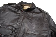 画像2: Used Schott G.I A-2 Flight Leather Jacket Brown (2)