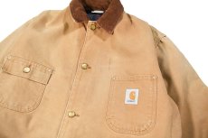 画像2: Used Carhartt Michigan Chore Coat Brown (2)