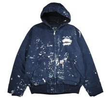 画像1: Used Carhartt Duck Active Jacket Navy (1)