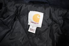 画像6: Used Carhartt Duck Insulated Traditional Coat Navy (6)