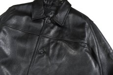 画像2: Deadstock J.Ferrar Leather Coat Black (2)