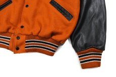 画像3: Used Leader Melton/Leather Varsity Jacket (3)