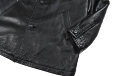 画像3: Deadstock J.Ferrar Leather Coat Black (3)