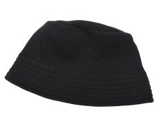 画像1: A.R.P. Cotton Crusher Hat Black ニットバケットハット (1)