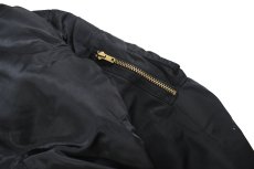 画像4: Deadstock Winfield International MA-1 Flight Jacket Black Long Type (4)