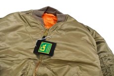 画像2: Deadstock GREENBRIER MA-1 Flight Jacket Gold EMAR Zip (2)