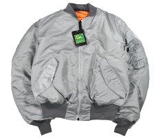 画像1: Deadstock GREENBRIER MA-1 Flight Jacket Silver EMAR Zip (1)