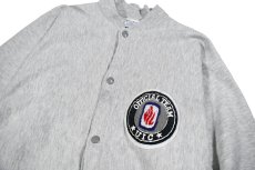 画像2: 80s Used Champion Reverse Weave Snap Cardigan "Official Team UIC" made in USA (2)