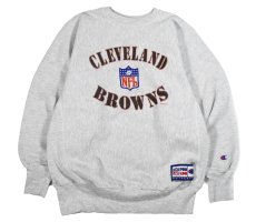 画像1: 90s Used Champion Reverse Weave Sweat Shirt "NFL, Cleveland Browns" (1)