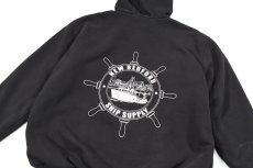 画像6: Used Carhartt Thermal Lined Zip Sweat Hoodie Black "New Bedford Ship Supply" (6)