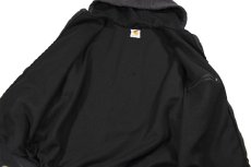 画像5: Used Carhartt Thermal Lined Zip Sweat Hoodie Black "New Bedford Ship Supply" (5)