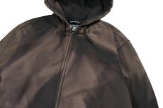 画像2: Used Carhartt Zip Sweat Hoodie Fade Black (2)