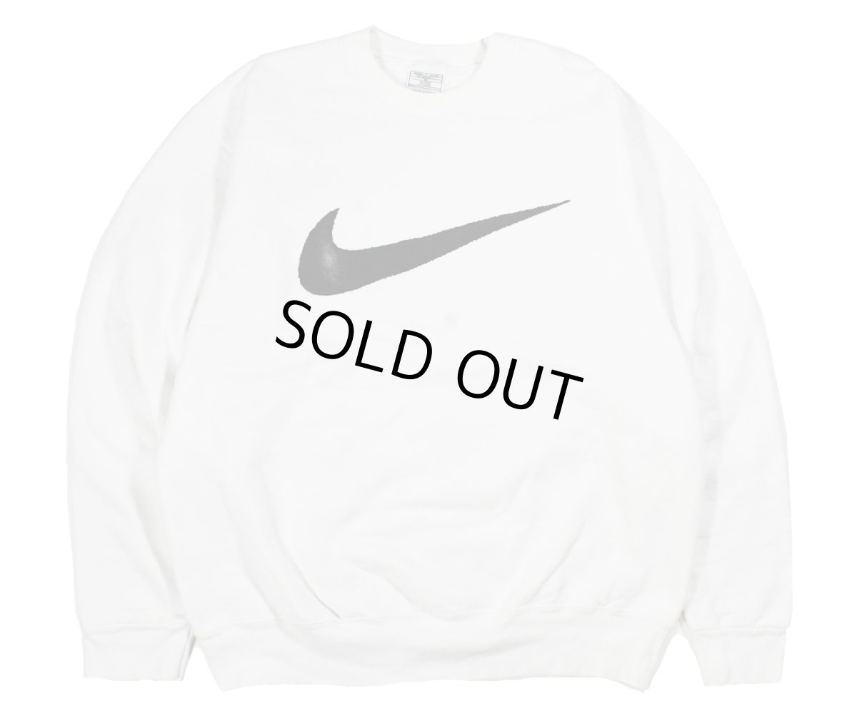 画像1: Used Nike Sweat Shirt White made in USA (1)