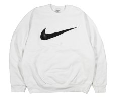 画像1: Used Nike Sweat Shirt White made in USA (1)