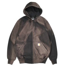 画像1: Used Carhartt Zip Sweat Hoodie Fade Black (1)