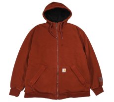 画像1: Used Carhartt Thermal Lined Zip Sweat Hoodie (1)