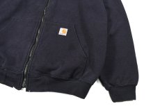 画像3: Used Carhartt Zip Sweat Hoodie Navy (3)