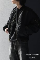 画像7: Deadstock Winfield International MA-1 Flight Jacket Black (7)