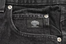 画像4: Used Harley-Davidson Denim Pants Black (4)