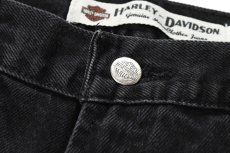 画像5: Used Harley-Davidson Denim Pants Black (5)