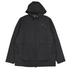 画像1: Spyder Hooded Soft Shell Jacket Black (1)