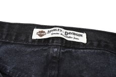 画像8: Used Harley-Davidson Denim Pants Black (8)