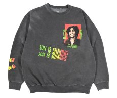 画像1: Used Print Sweat Shirt "Bob Marley" (1)