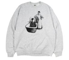 画像1: Used Too Cute Print Sweat Shirt "Charles Chaplin" made in USA (1)