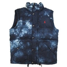 画像7: Polo Ralph Lauren Down Jacket Navy Tie Dye ラルフローレン (7)